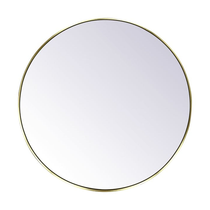 Ophelie 30 - Brushed Brass (Gold) framed Round Mirror Ophelie 30 - Brushed Brass (Gold) framed Round Mirror