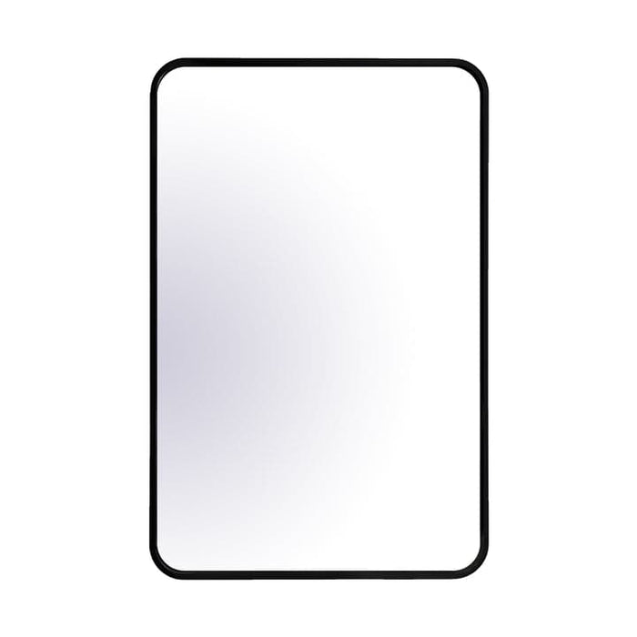Osanna - 20X30 Matte Black Framed Rectangular Mirror With Round Corner Osanna - 20X30 Matte Black Framed Rectangular Mirror With Round Corner