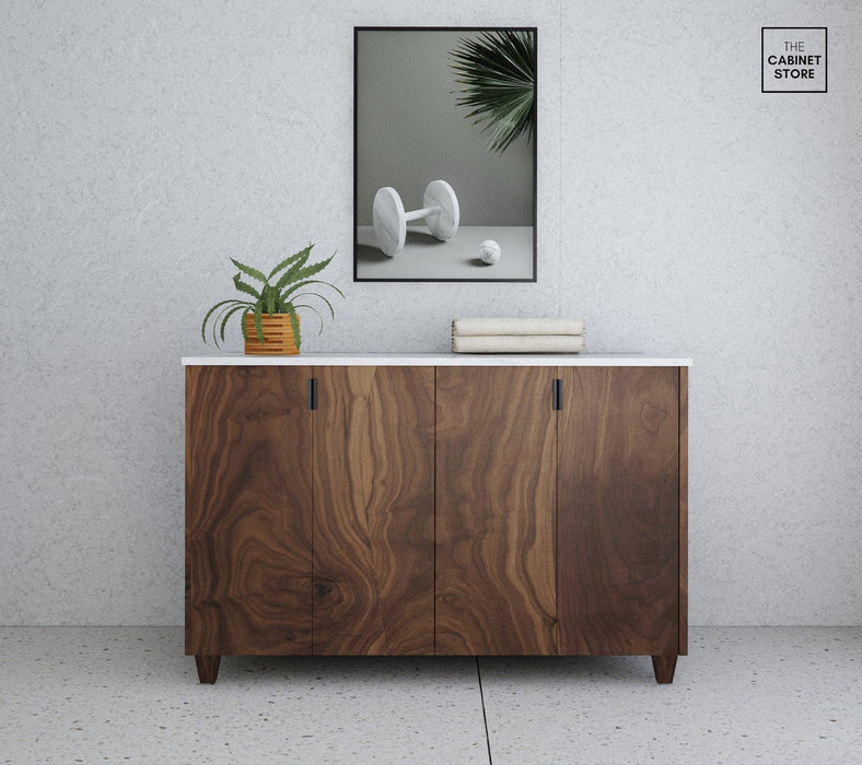 Broadview 48", Black Walnut Wood Cabinet Broadview 48", Black Walnut Wood Cabinet