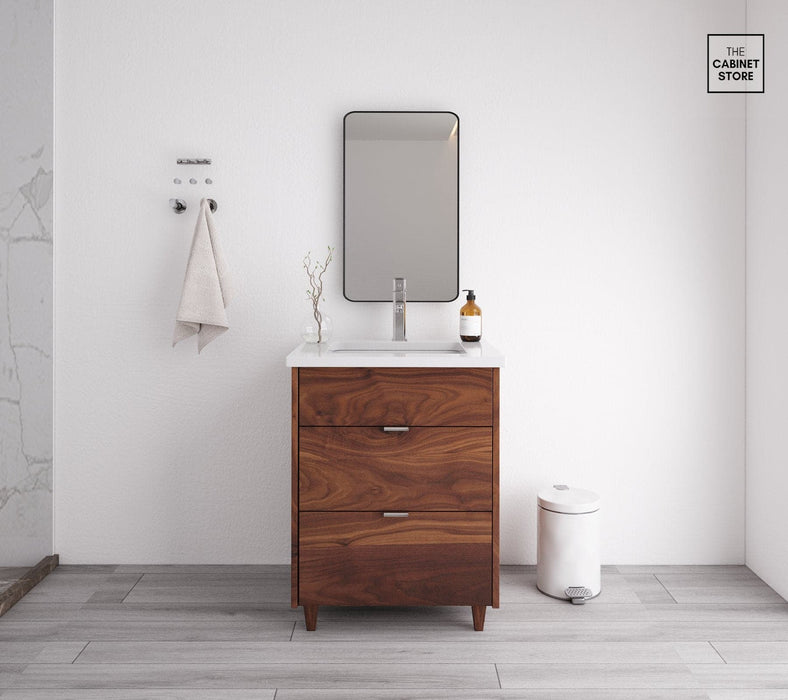 Broadview 24", Black Walnut Wood Vanity Broadview 24", Black Walnut Wood Vanity