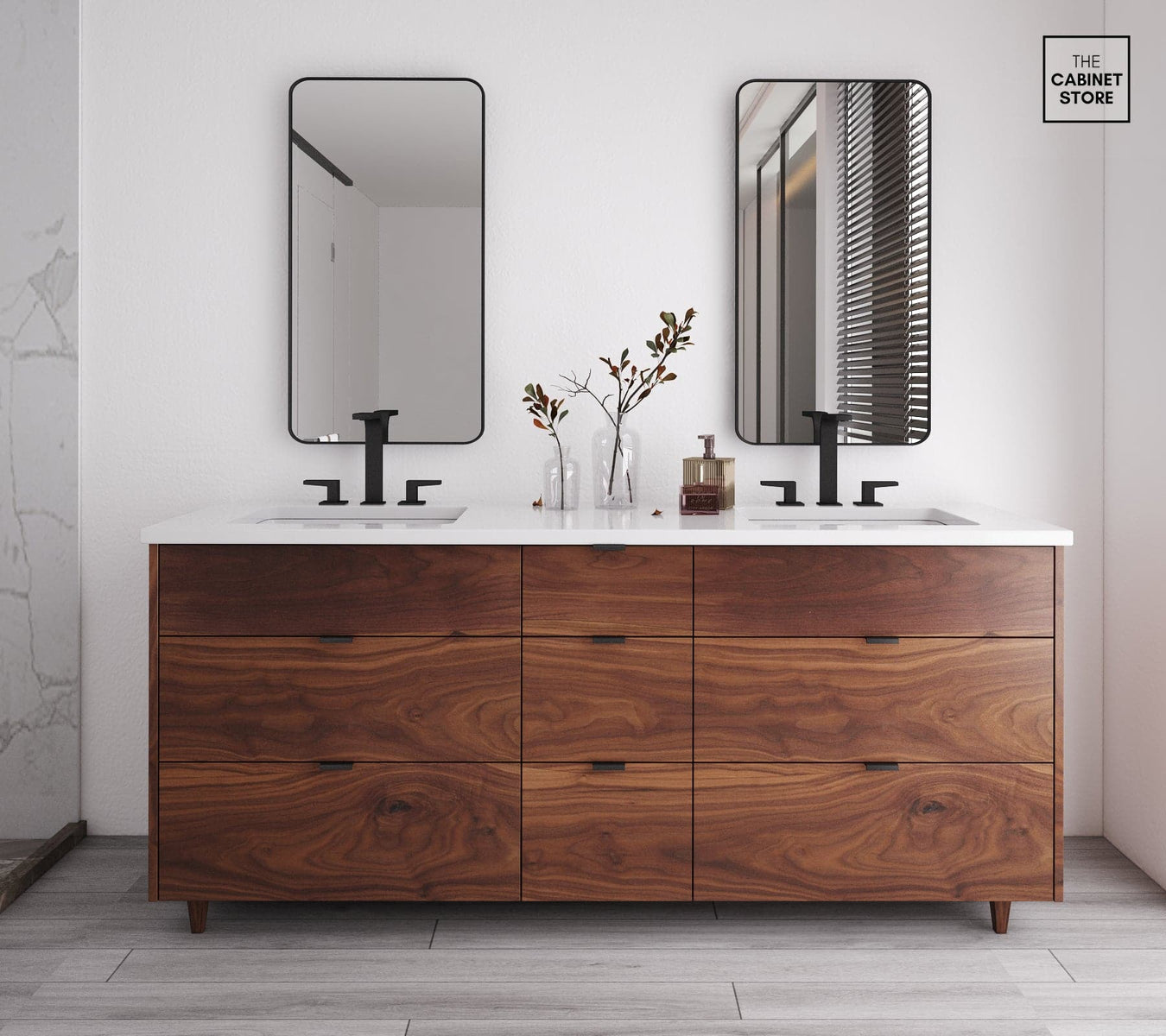 Broadview, Walnut Wood Vanity Broadview, Walnut Wood Vanity