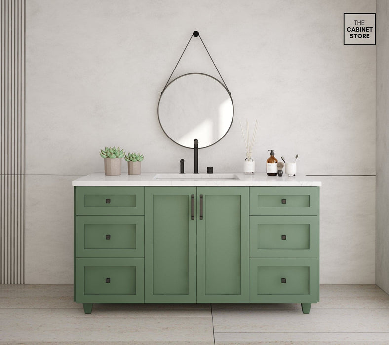 Kingsway 60", Sage Green Vanity Kingsway 60", Sage Green Vanity
