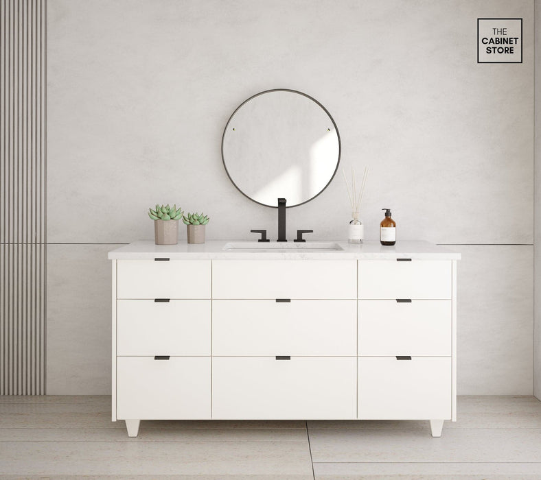 Liberty 60", High-Gloss White Vanity Liberty 60", High-Gloss White Vanity