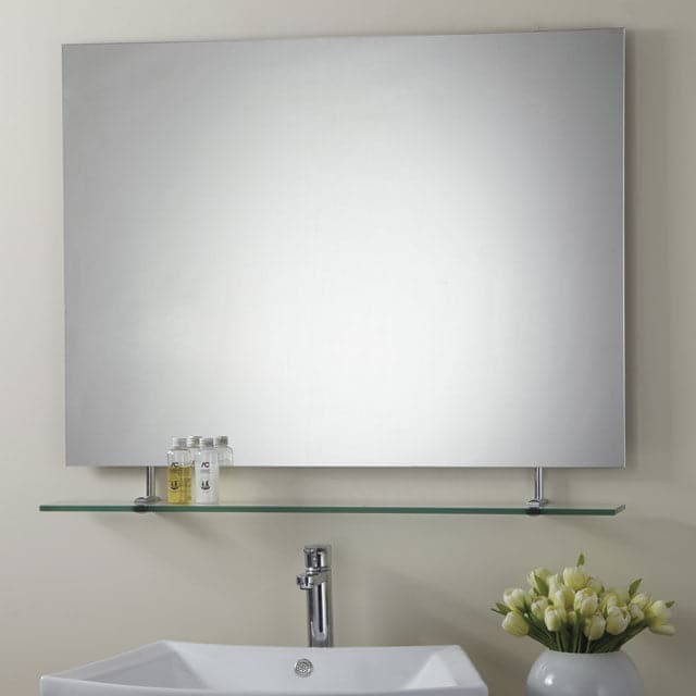 Melanie Mirror with Single Hanging Bottom Shelf - 25 5/8" x 29 1/2"