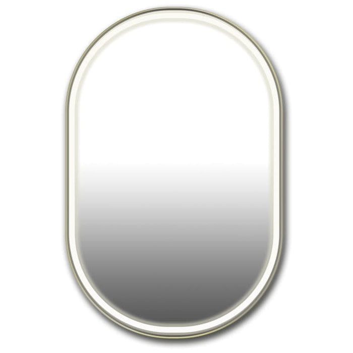 Olaf - 24X36 Framed Oval Mirror With Led Lights