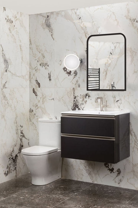 Orella - Matte Black Framed Arch Mirror