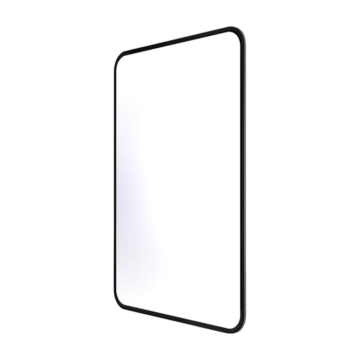 Osanna - 20X30 Matte Black Framed Rectangular Mirror With Round Corner