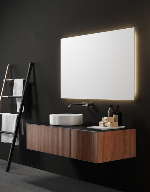 Ingrid 48’’ - Suspended Vanity 2 Drawers Wood Slat