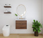 Broadview 24" Slim Wall Mount Black Walnut Vanity