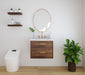 Broadview 24" Slim Wall Mount Black Walnut Vanity