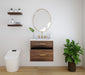 Broadview 24" Slim Wall Mount Black Walnut Vanity