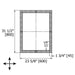 Melanie Mirror with Etched Frame Featuring Squares and Triangles - 23 5/8" x 31 1/2"