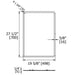 Melanie Classic Square Mirror - 19 5/8" x 27 1/2"