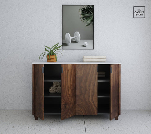 Broadview 48", Black Walnut Wood Cabinet