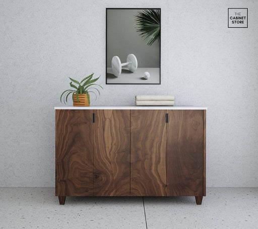Broadview 48", Black Walnut Wood Cabinet