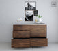 Broadview 48", Black Walnut Wood Bathroom  Drawer Cabinet