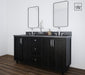 Riverdale 60", Blackened Oak Vanity, Double Sink