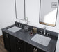 Riverdale 60", Blackened Oak Vanity, Double Sink