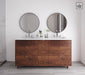 Broadview 60", Black Walnut Vanity, Double Sink