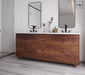 Broadview 72", Black Walnut Vanity, Double Sink