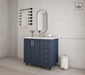 Kingsway 36", Hale Navy Vanity, Left Sink