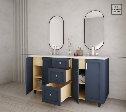 Kingsway 60", Hale Navy Vanity, Double Sink