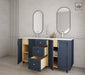 Kingsway 60", Hale Navy Vanity, Double Sink