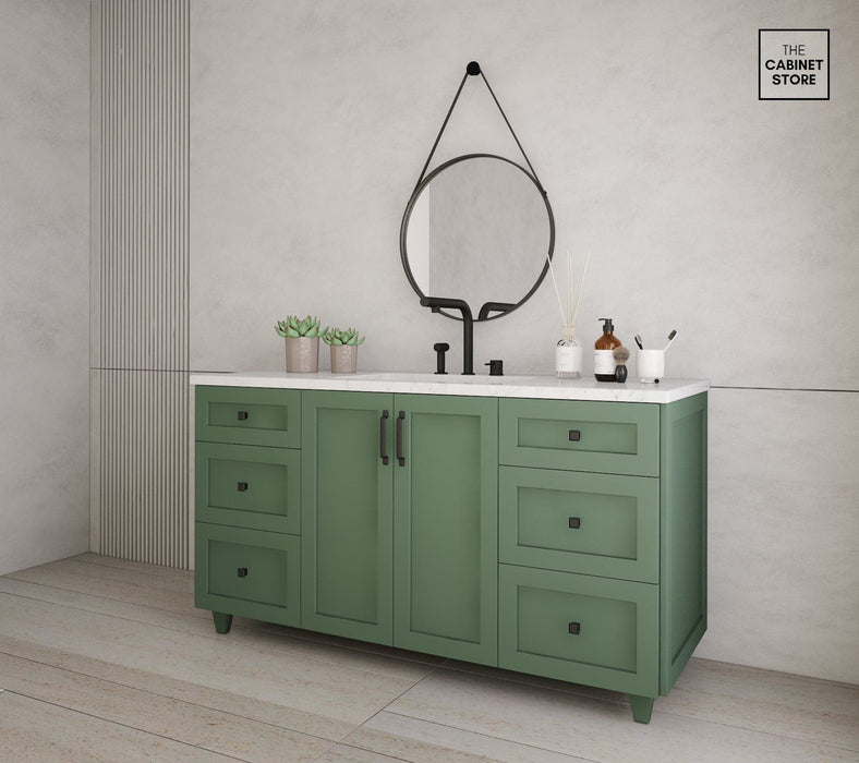 Kingsway 60", Sage Green Vanity