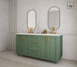 Kingsway 60", Sage Green Vanity, Double Sink