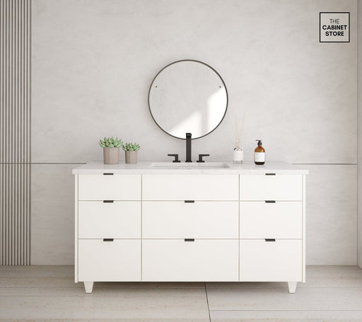 Liberty 60", High-Gloss White Vanity