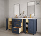 Kingsway 72", Hale Navy Vanity, Double Sink