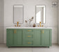 Kingsway 72", Sage Green Vanity, Double Sink