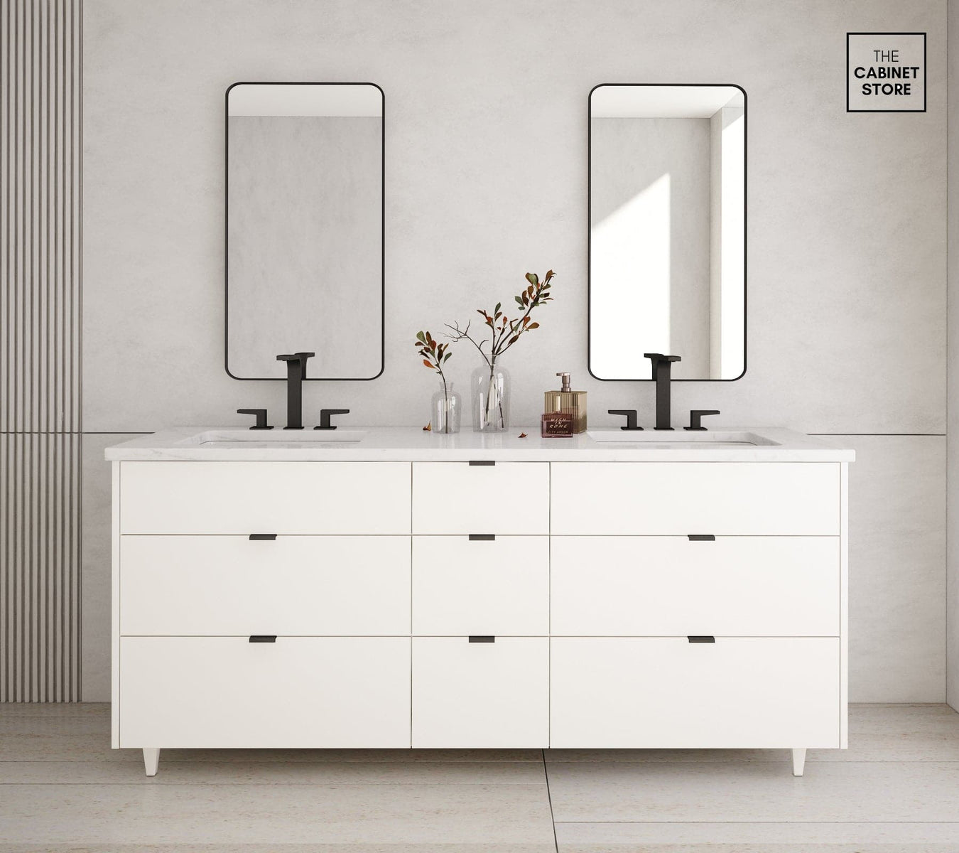 Liberty, High-Gloss Wood Vanity
