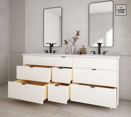 Liberty 72", High-Gloss Vanity, Double Sink