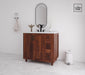 Parkdale 36", Walnut Vanity, Left Sink