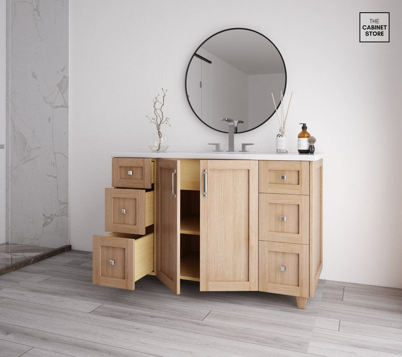 Regent 48", White Oak Vanity